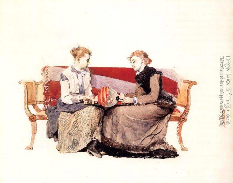 Winslow Homer : Backgammon Winslow Homer : Backgammon